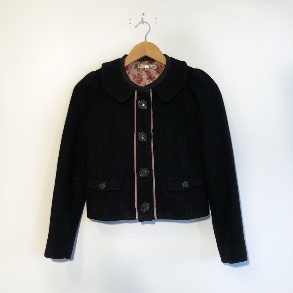 Wool blazer coat